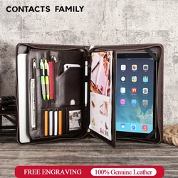 CONTACT'S FAMILY Retro Leather Portfolio Cover For iPad Pro Air 13