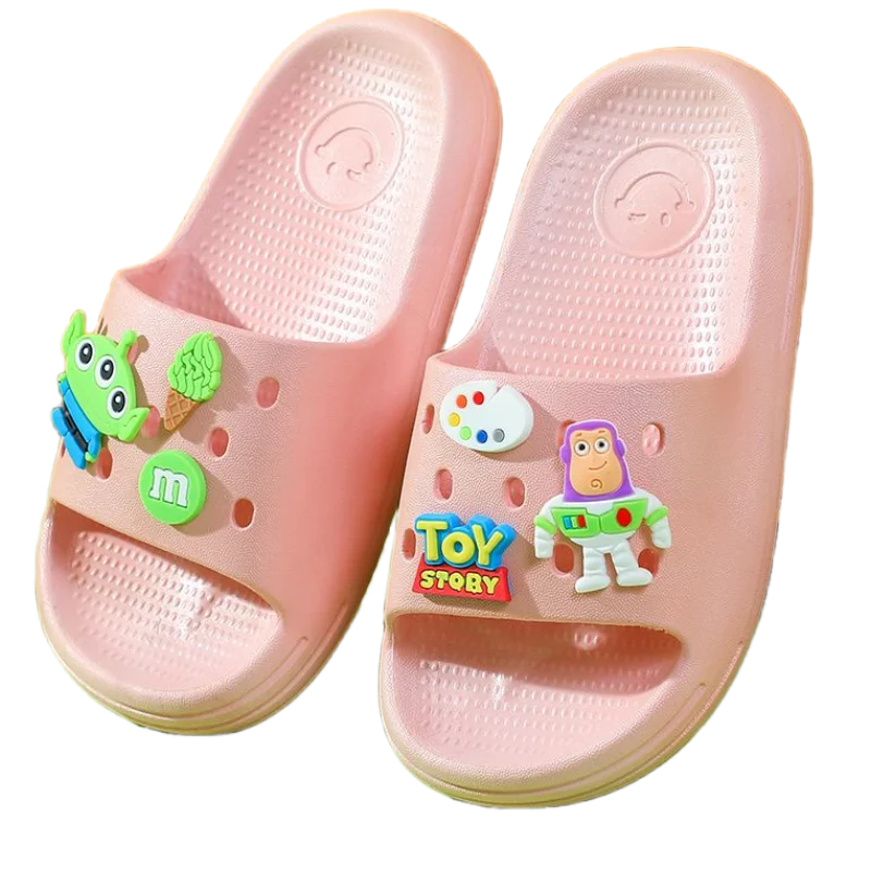 Disney Toy Story cute three-eyed monster flip flop cartoon Buzz Lightyear soft bottom non-slip deodorant slippers beach sandals