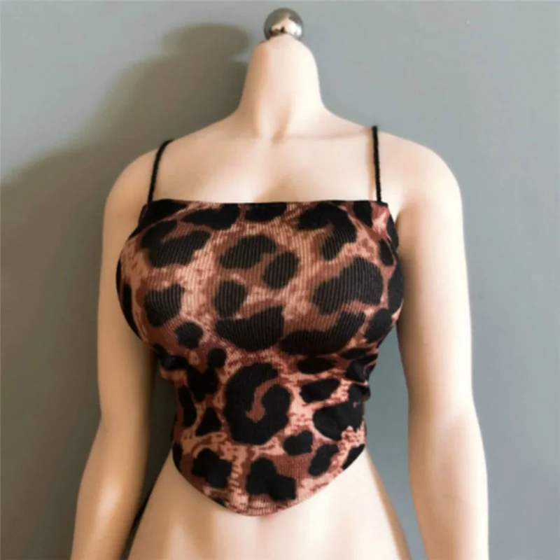 CDTOYS-Chaleco Sexy de leopardo para mujer, camisola con eslinga, falda a la cadera, accesorio para cuerpo de pecho grande de acción de 12 pulgadas, 3 estilos, 1/6