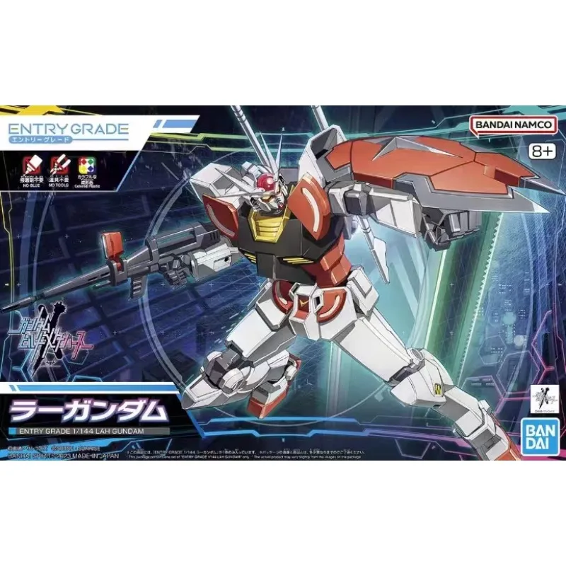 Bandai Gundam Model Kit Anime Figure EG 1/144 LAH Genuine Gunpla Model Anime Action Figure Collect Toys for Children's Gifts