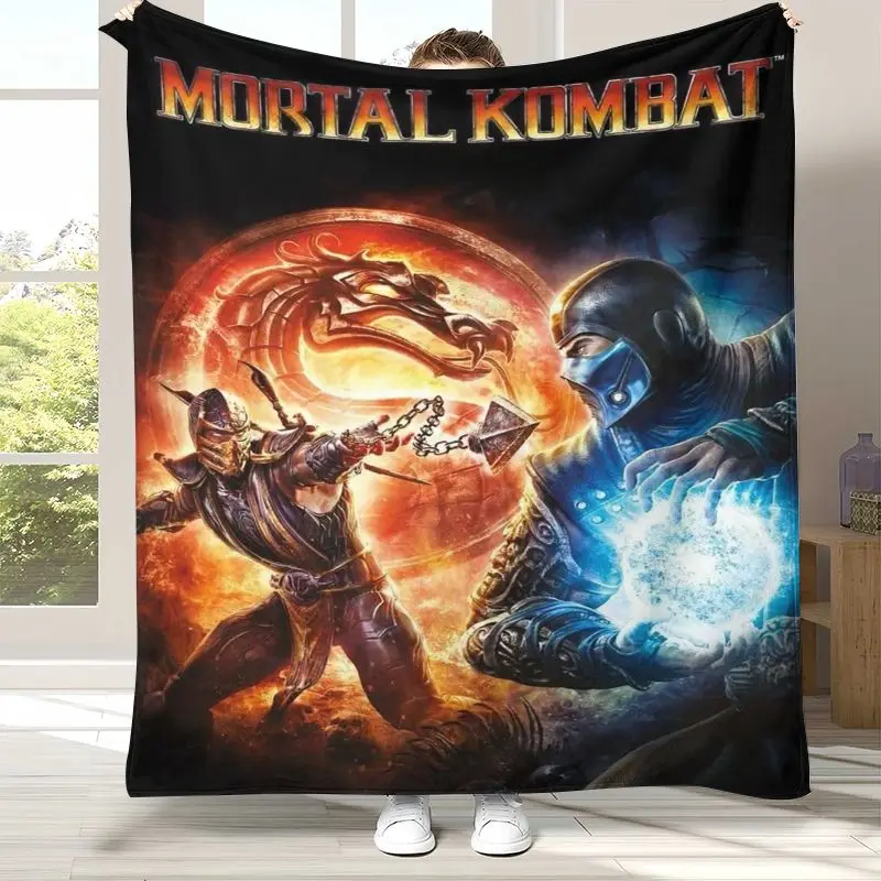 Fighter Mortal Kombat Game Movie Soft Flannel Throw Blanket,Cozy Warm Blanket for Bed,Sofa,Living Room,Picnic,Home Decor,Gift