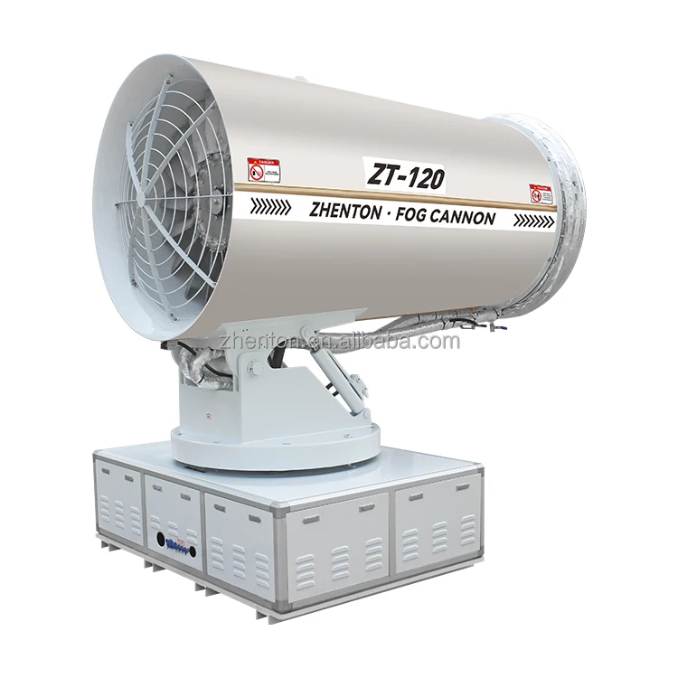 الفولاذ المقاوم للصدأ 304 فئة أ للتحكم في الغبار في ساحة المواد في الهواء الطلق الألغام رذاذ الغبار قمع ضباب مدفع الضباب 120 متر