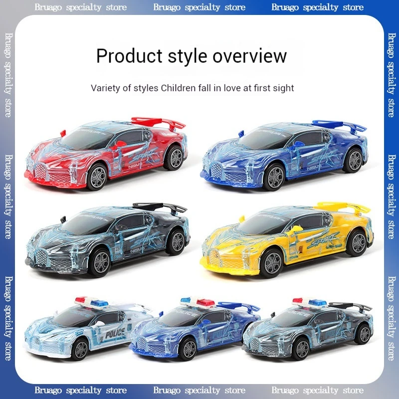 Children Toys Cars Cool Universal Wheel Toy Car Sound And Light Sports Car Collect Ornaments Children'S Toy Boy Birthday Gifts