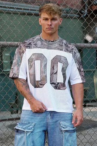 Camiseta informal de gran tamaño para hombre, camiseta de malla grande transpirable de secado rápido para deportes de gimnasio y Fitness, manga corta