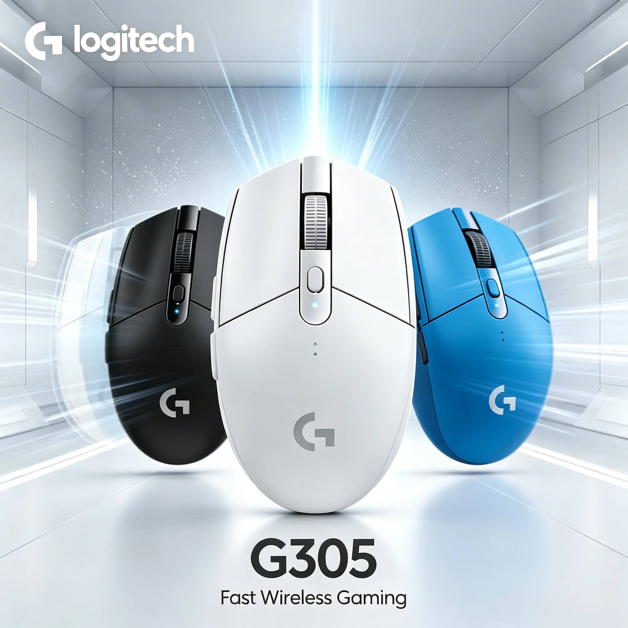 Logitech G305 2.4G Wireless Gaming Mouse Smooth Operation HERO 12000 DPI Sensor Ergonomic Mice For Home Office Gamer