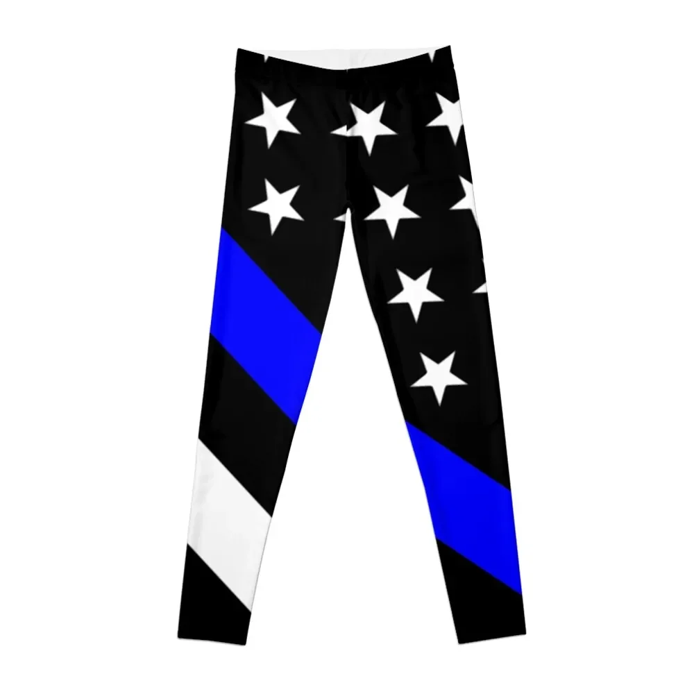 

Police: Black Flag & The Thin Blue Line Leggings Women's sportswear sport set gym womans sports tennis for Womens Leggings