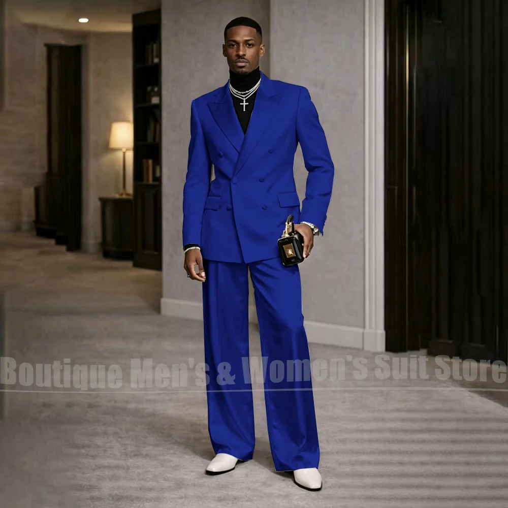 Men's White Satin Suit 2 Piece - đánh giá và giá Men Formal Wear Modern