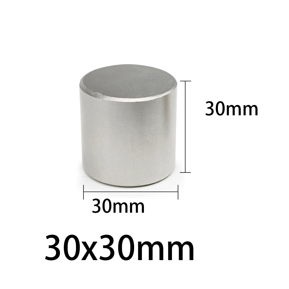 30x30mm Magnet N35 Neodymium Magnets Nickle Coating 30x8mm  Search Magnetic Fridge DIY  Magnet Balls Toy Machine 30*30 BIG