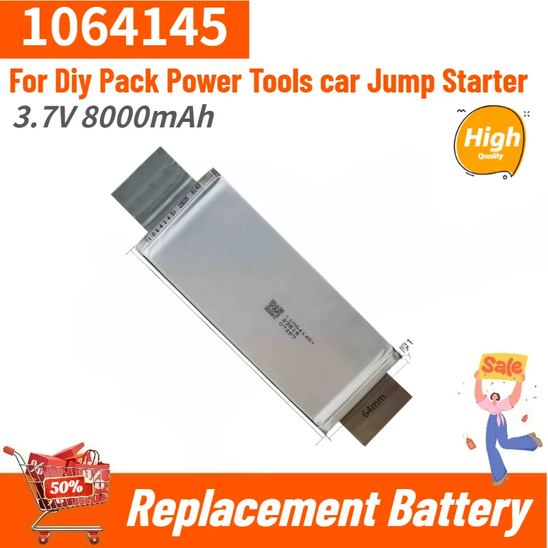 1064145 Battery 3.7V 8000mAh For Diy Pack Power Tools car Jump Starter High Quality Replacement Battery