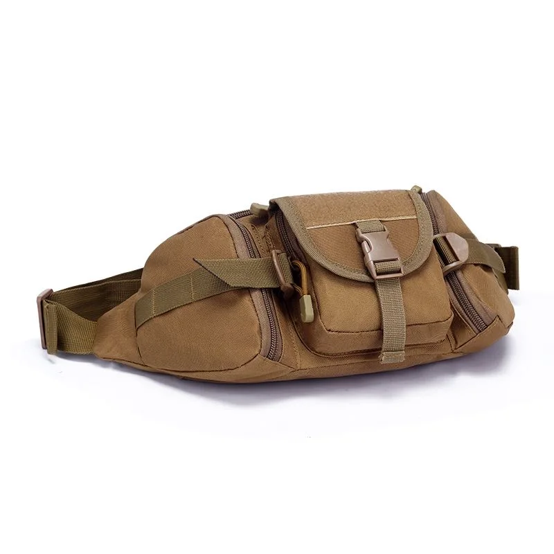 Multifuncional montanha camuflagem cintura saco para homens, tático ao ar livre caminhadas peito saco impermeável telefone de nylon, saco militar