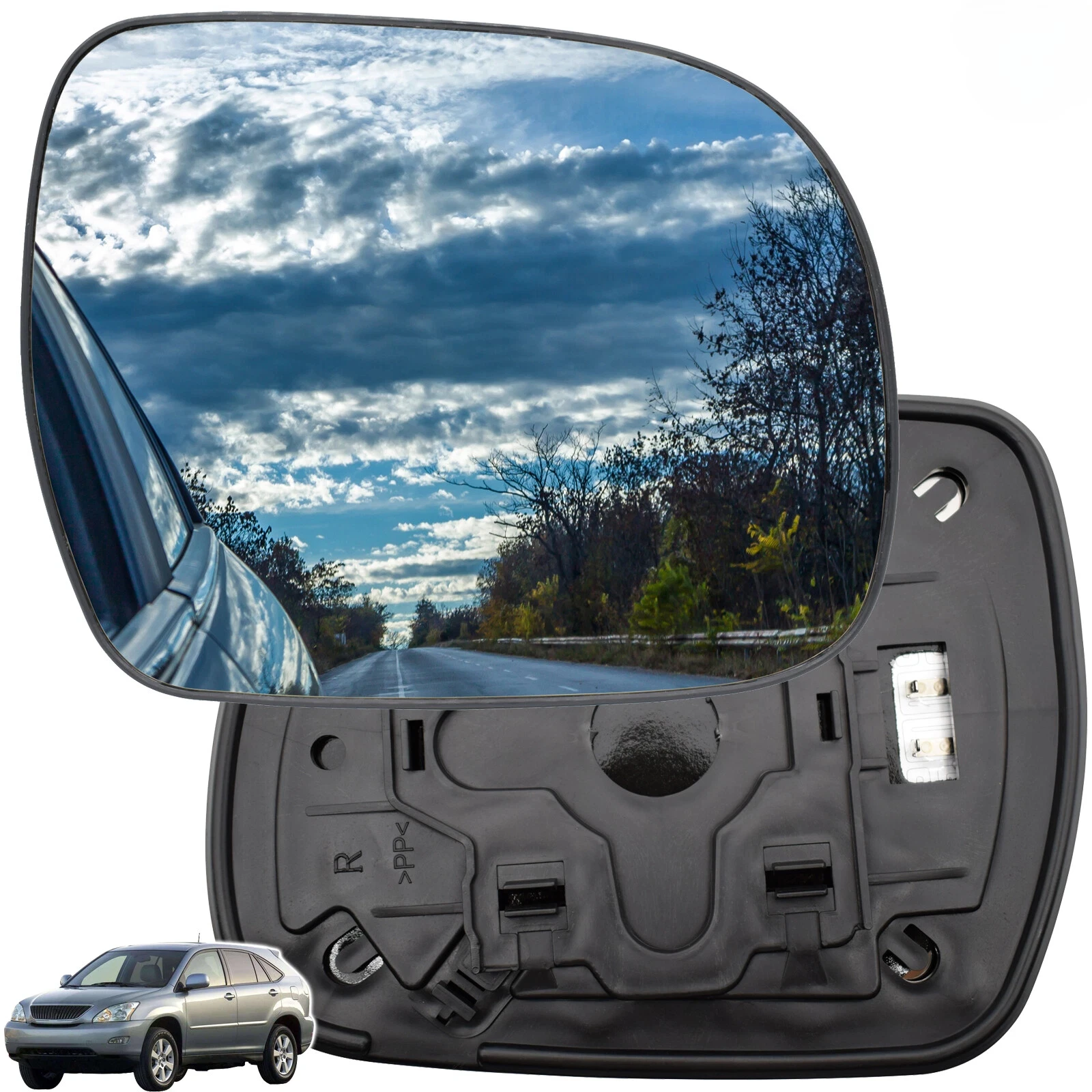 For Lexus RX300 RX330 RX350 RX400h 2003 - 2008 Side Wing Mirror Glass Heated Spherical Replace 87901-4806 87901-48040