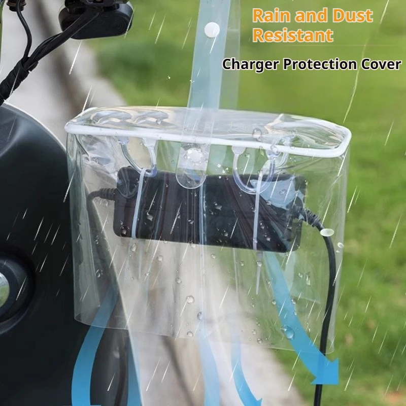 BLALION 1/2PCS Electric Scooter Charger Rain Shield Waterproof Cover Rain Protective Bag for Motorcycle Ebike Charger Protection - view 4