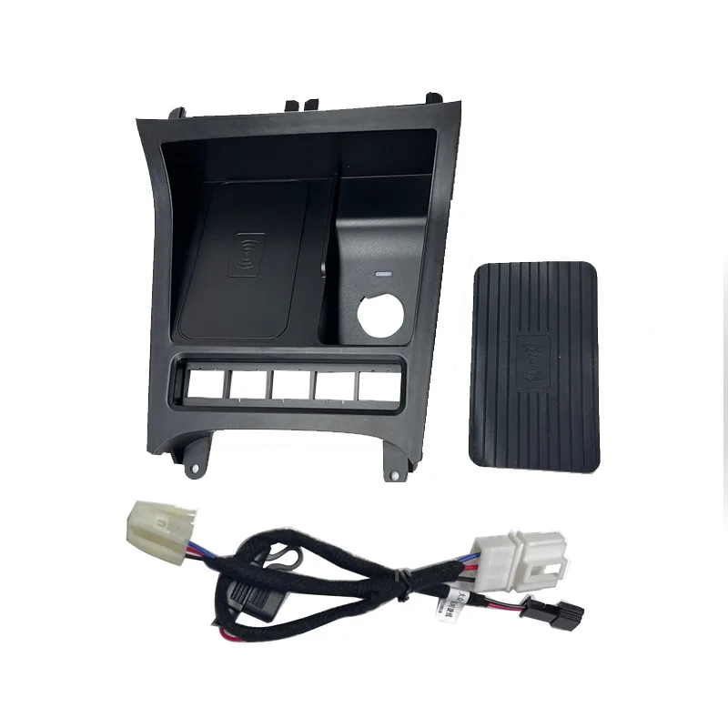 Original Car Storage Box with Bluetooth Wireless Charger 12-24V New Design Style Replacement for Golf 6 Old Sagitar Shangku