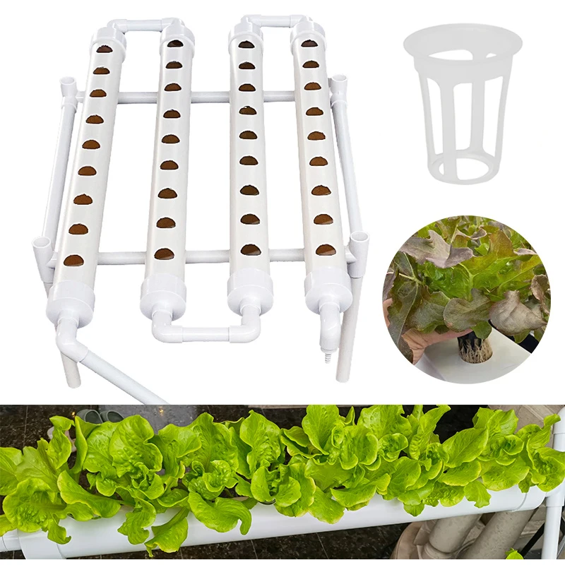 

Hydroponics Growing System Kit,1 Layers 36 Sites-Food-PVC-Pipes Hydroponic Garden Soilless Cultivation Vegetables Planting Tools