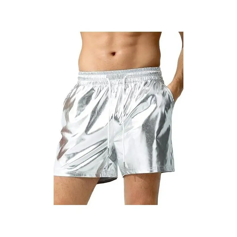 

Men's Bright Leather orts Casual Beachwear Spring Season Ci Walk Sle mid Stretch Briti Faion Large Size Available