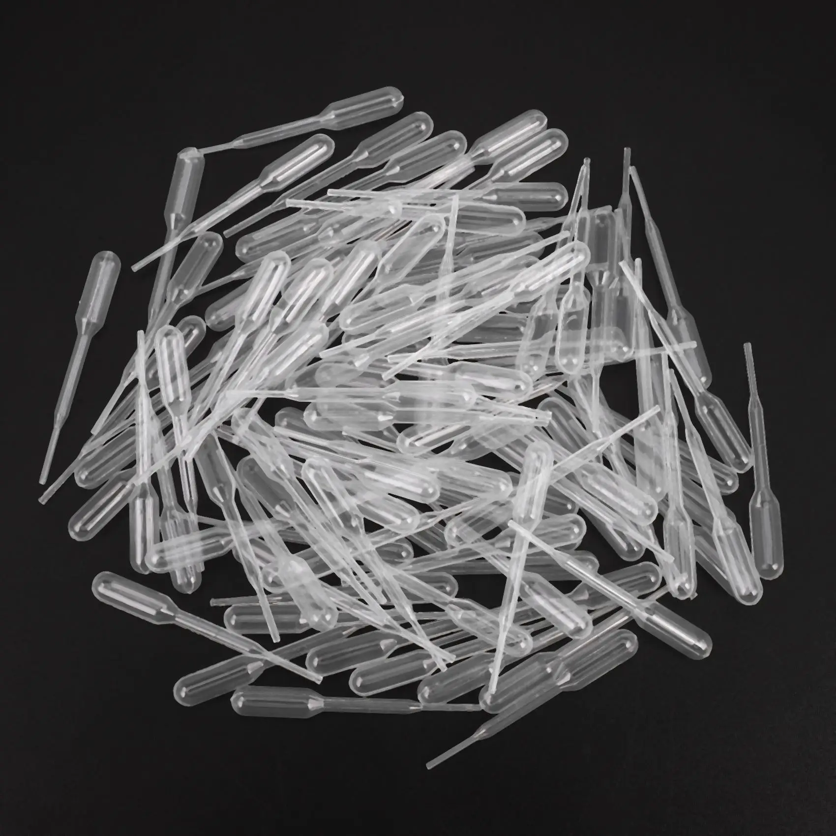 300 peças pipetas graduadas conta-gotas de polietileno (0,2ml)