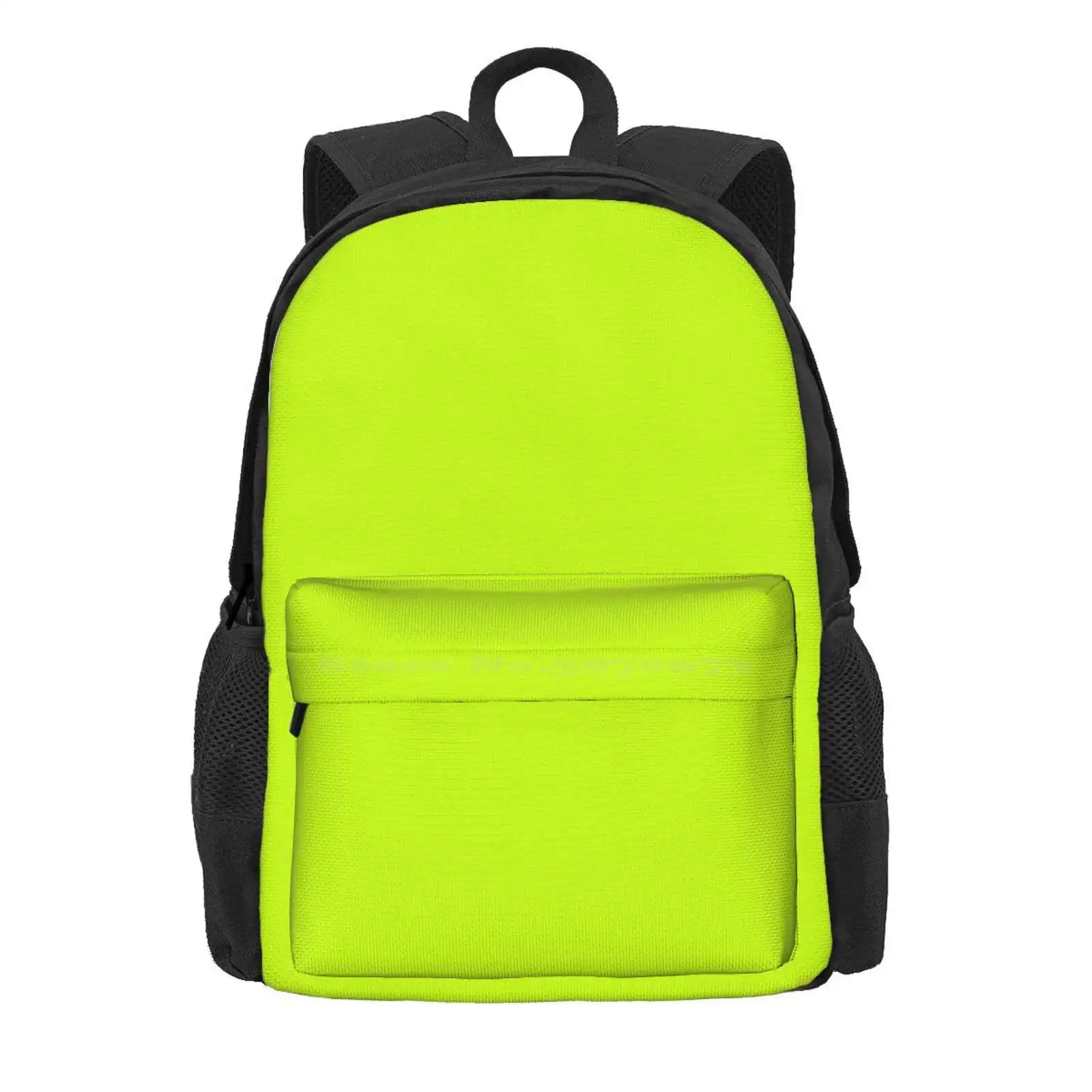 Electric Vibrant Lime Solid Color Hot Sale Schoolbag Backpack Fashion Bags Lime Green Process Color Vibrant Electric Fluo Neon