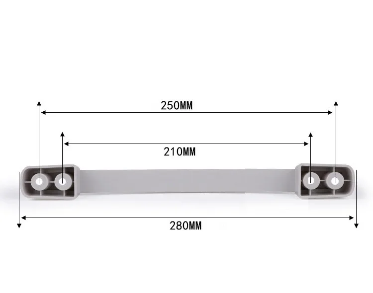 Length 280/310 mm Refrigerated Cabinet Freezer ABS Plastic Door Handle Refrigerator Accessories