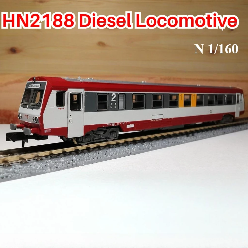 

N 1/160 Model Train HN2188 Diesel Passenger Car Including Interior Lights A Collector's Item Suitable As A Toy or Gift for Boys