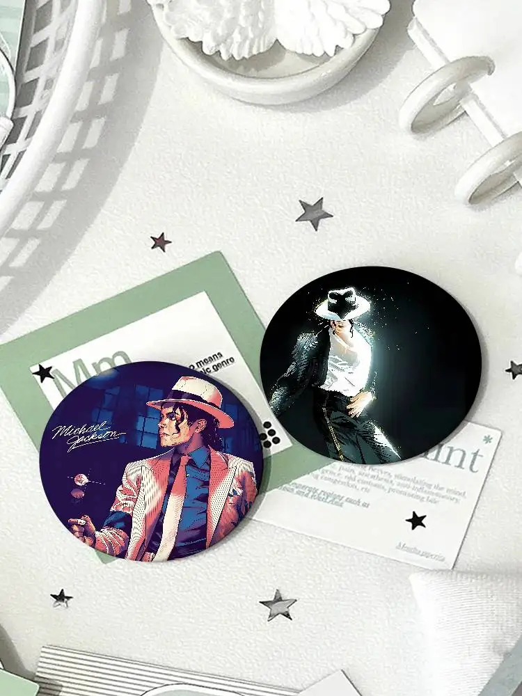 Michael Jackson Abzeichen Weißblech Soft Button Pin Brosche Metall Abzeichen Custom Schmuck Accessoires Hut Tasche Revers