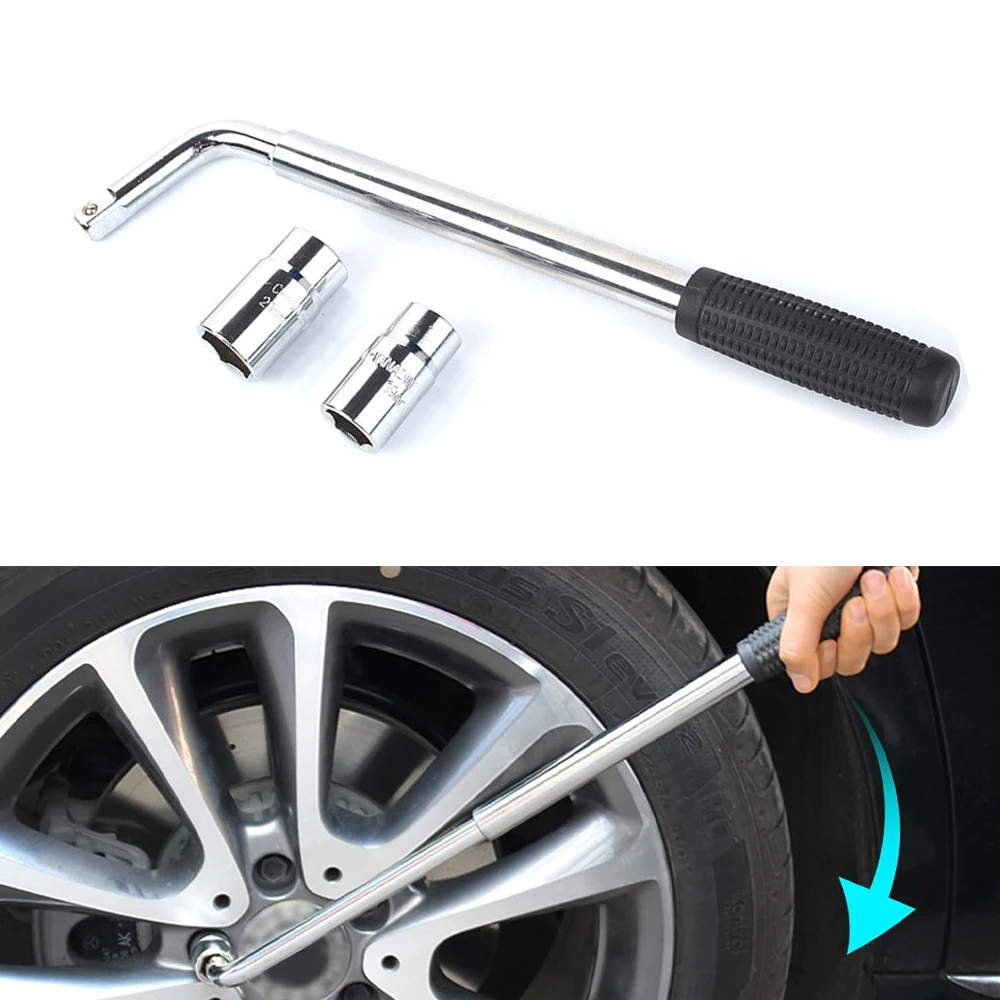 

Универсальный телескопический гаечный ключ, гаечный ключ, колесный ключ с торцевыми ключами, инструменты для ремонта автомобиля 17/19, 21/23 мм