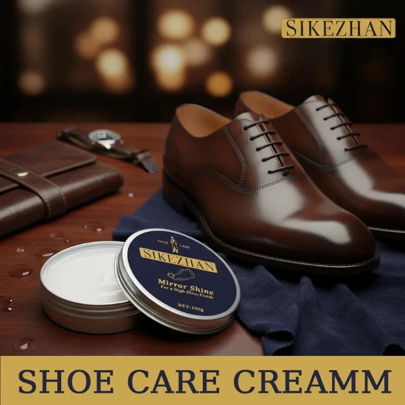 Luxuriöse Schuhcreme aus Leder – Mirror Shine, Hochglanz-Finish, Premium-Schuhpflege für Abendschuhe und Stiefel