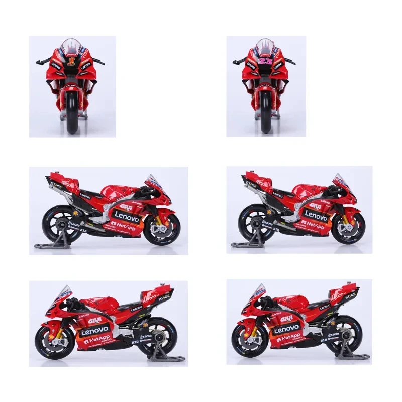 2024 New Maisto 1:18 2023 Motocycle Championship Team Ducati Lenovo Team #1 #23 Diecast Model Alloy Luxury Vehicle Toy Kid Gift