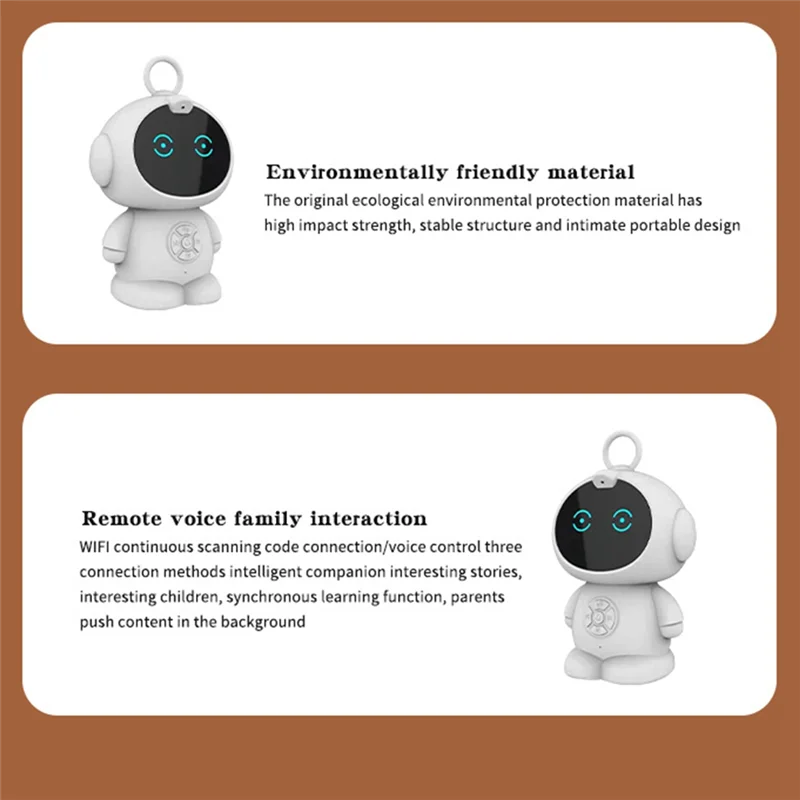 

B04C-AI Robot AI Interactive Robot Wifi Voice Conversation Story Machine Small Early Education Toy Robot