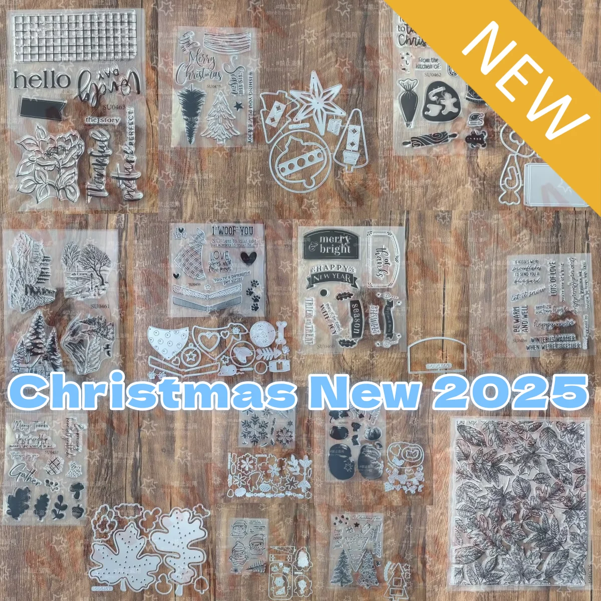 

2025 Christmas Snowflake Pines Tree Autumn Pumpkins Clear Stamps Metal Cutting Dies For DIY Greeting Card Making Scrapbooking