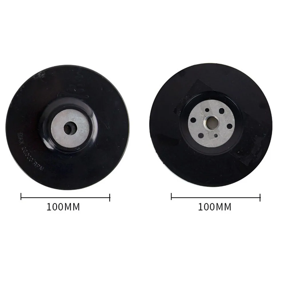 Fibre Disc Backing Pad Max RPM 12200 Plastic+Metal Sanding 100mm 4inch Diameter 150mm/6\" Angle Grinder Backing Pad