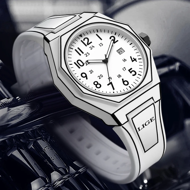 Relogio Masculino LIGE Top Brand Luxury Mens Watches Fashion Sports Waterproof Watch For Men Casual Date Quartz Chronograph Male