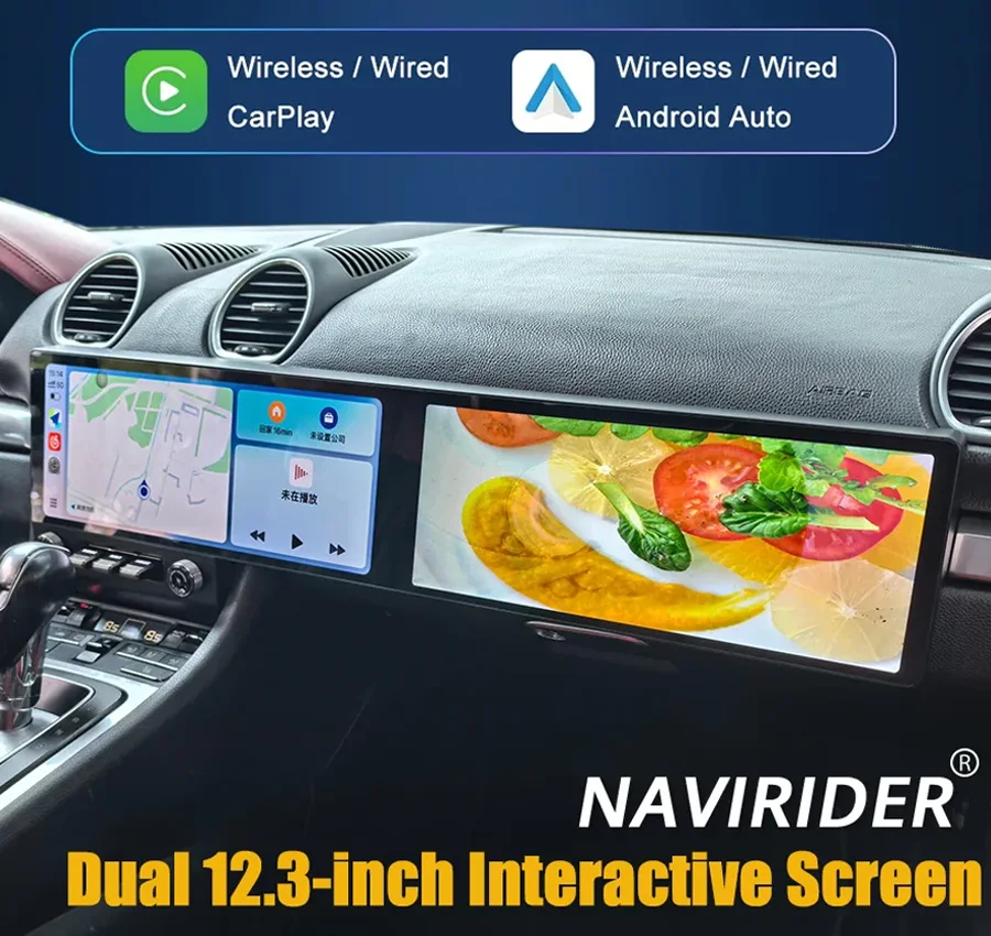 Carplay For Porsche Cayman 718 2016-2023 Upgraded Interactive 12.3