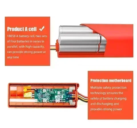 Replacement Battery for Xiaomi Roborock, Robotic Vacuum Cleaner, S55, S60, S65, S50, S51, S5 MAX, S6 Parts, 14.4V, 12800mAh