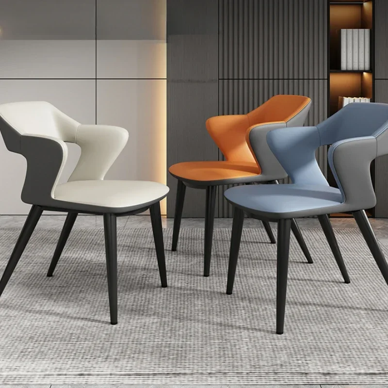 Light Luxury Dining Chairs High-Grade Tea Table Chairs Simple Negotiation Chairs with Backrest Modern Luxury Dining Set