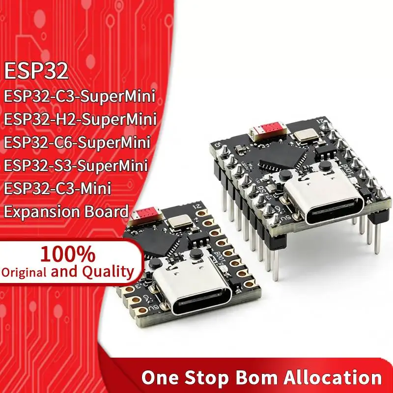 ESP32 C3 H2 C6 S3 SuperMini Development Board ESP32 C3 Mini Expansion Board WIFI Bluetooth Integrated Circuit Development Board