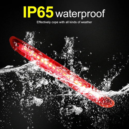 Imagen 2 del producto 1 unidad para Fiat Grande Punto Evo LED tercera luz de freno de alto nivel OEM # 2122000407   Luz de freno trasera de lámpara de parada de montaje alto ahumado/rojo