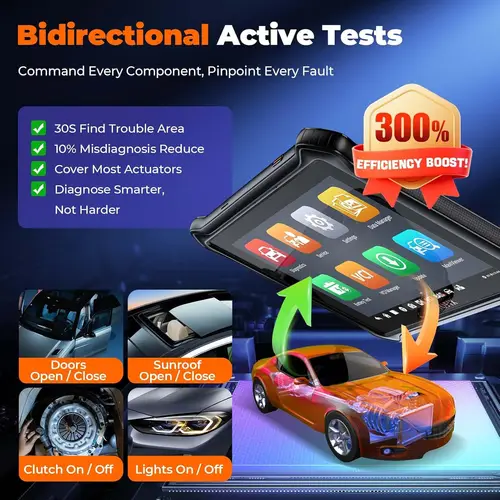 Imagen 2 del producto Escáner OBD2 automotriz OTOFIX D1 Lite, actualización de 2 años, Control bidireccional, herramienta de escaneo de diagnóstico de todos los sistemas, FCA SGW CAN FD y DoIP