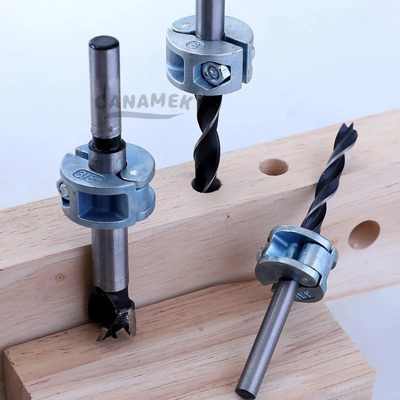 3Pcs/set 6mm 8mm 10mm Drill Bit Stopper Collars Zinc Alloy Drilling Depth Stop Rings With Hex Wrench Open Type For Drill Bit