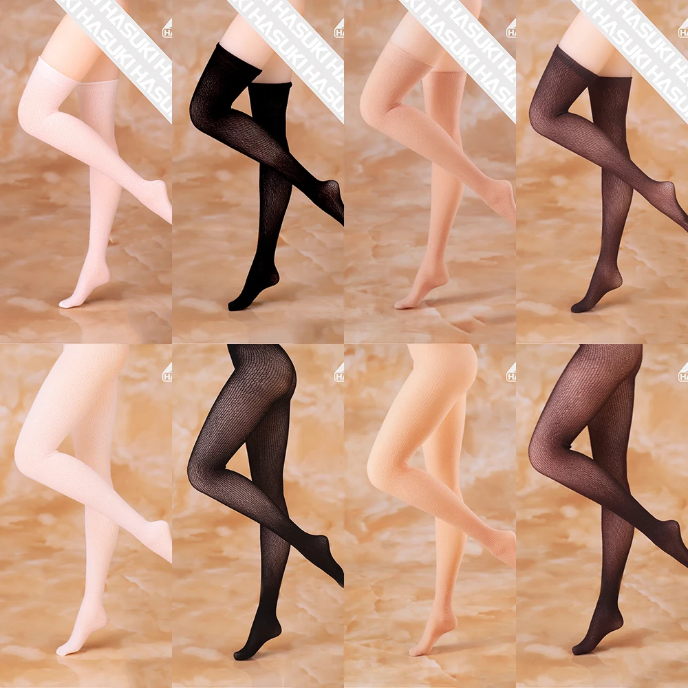 

HASUKI LA05 LB05 1/6 Women's Ultrathin Seamless Straight Tube Thigh Stockings Pantyhose Socks for for 12'' Action Figure Doll