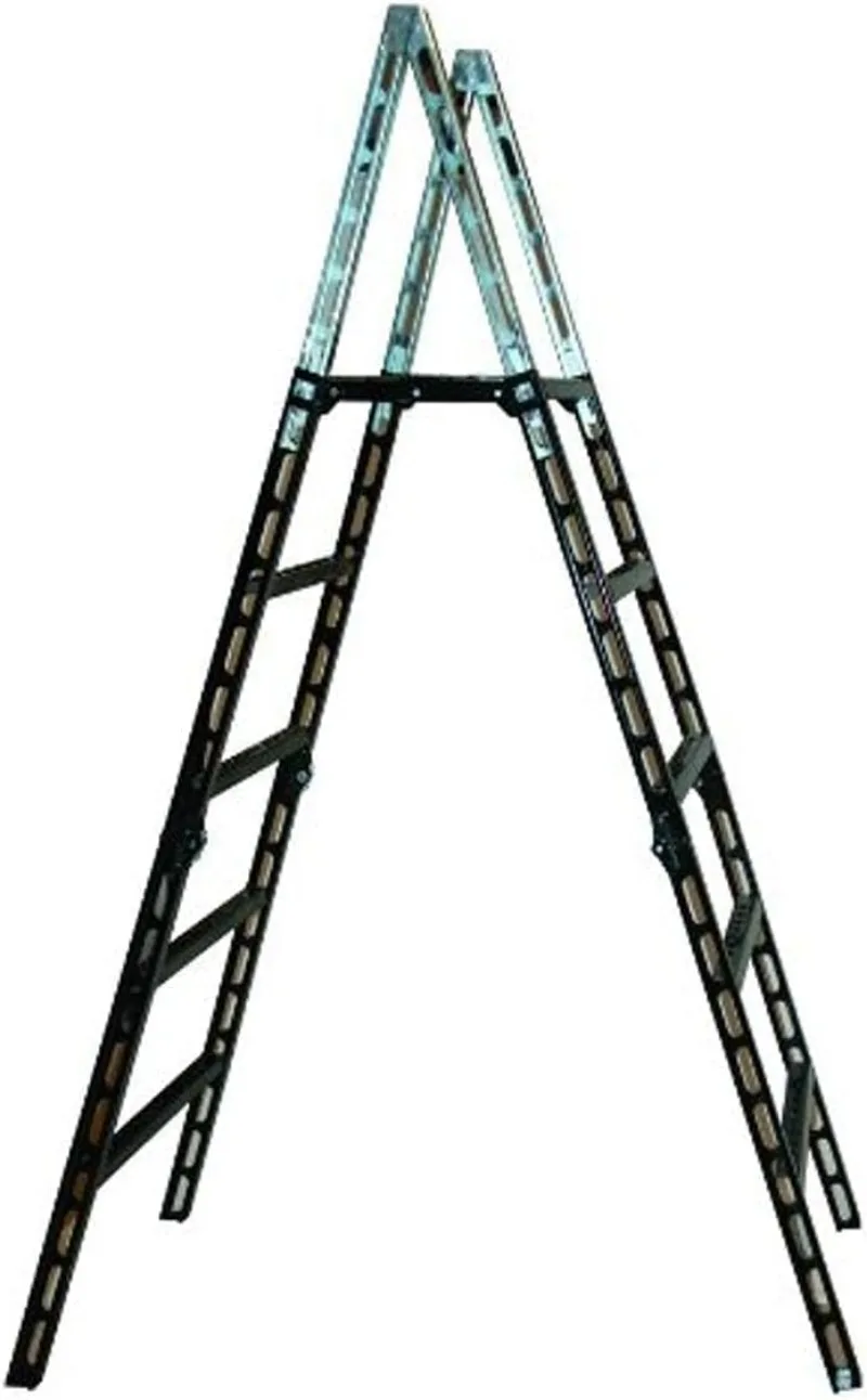 24001 Easy Step Ladder, Folding Lightweight Ladder, 300lb Sturdy Steel , Lightweight, Portable Steel, Top Pl