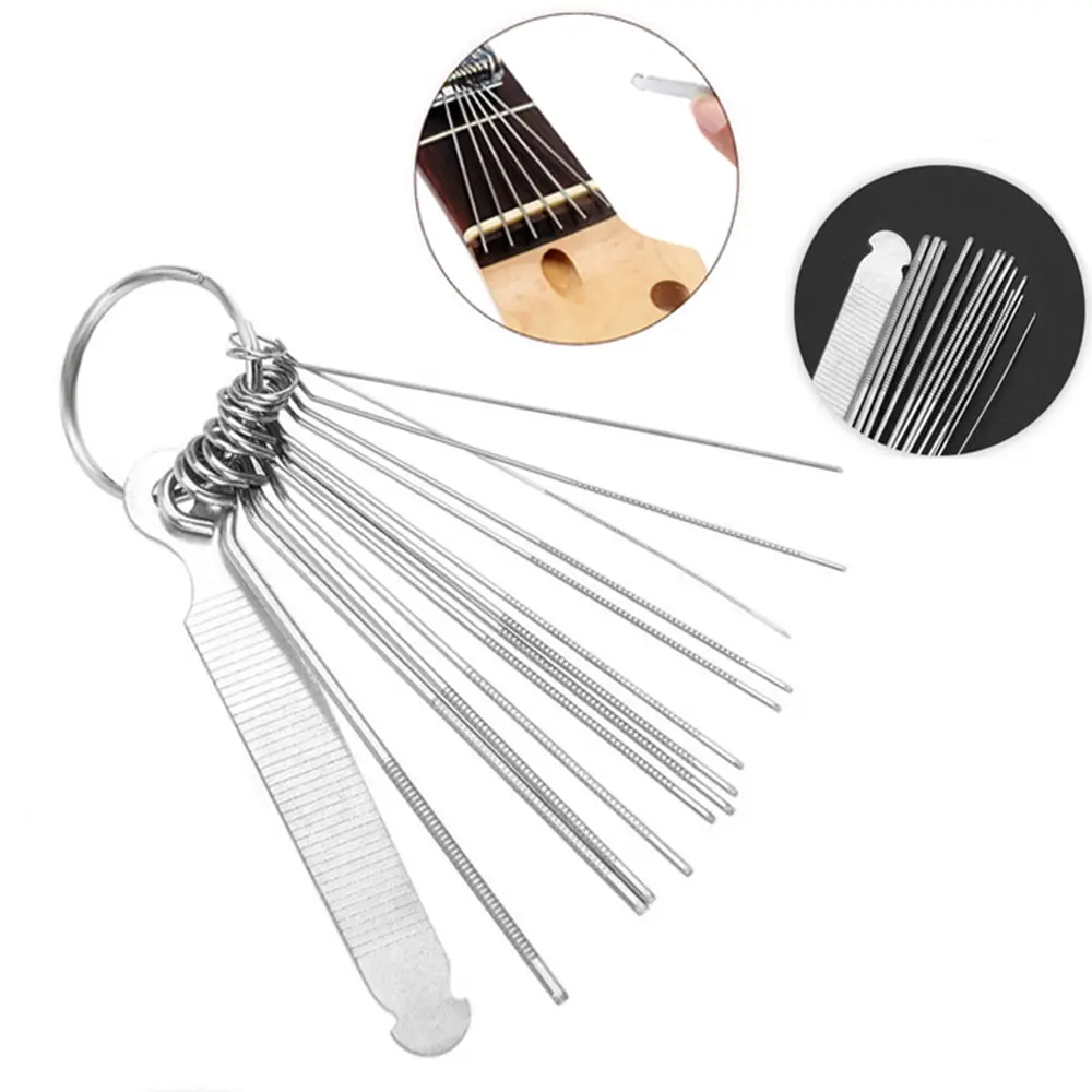 16/57/74pcs Guitar Tool Kit with Carry Bag Repair Tools String Action Ruler Luthier File Guitar Bridge Pins for Guitar Ukulele