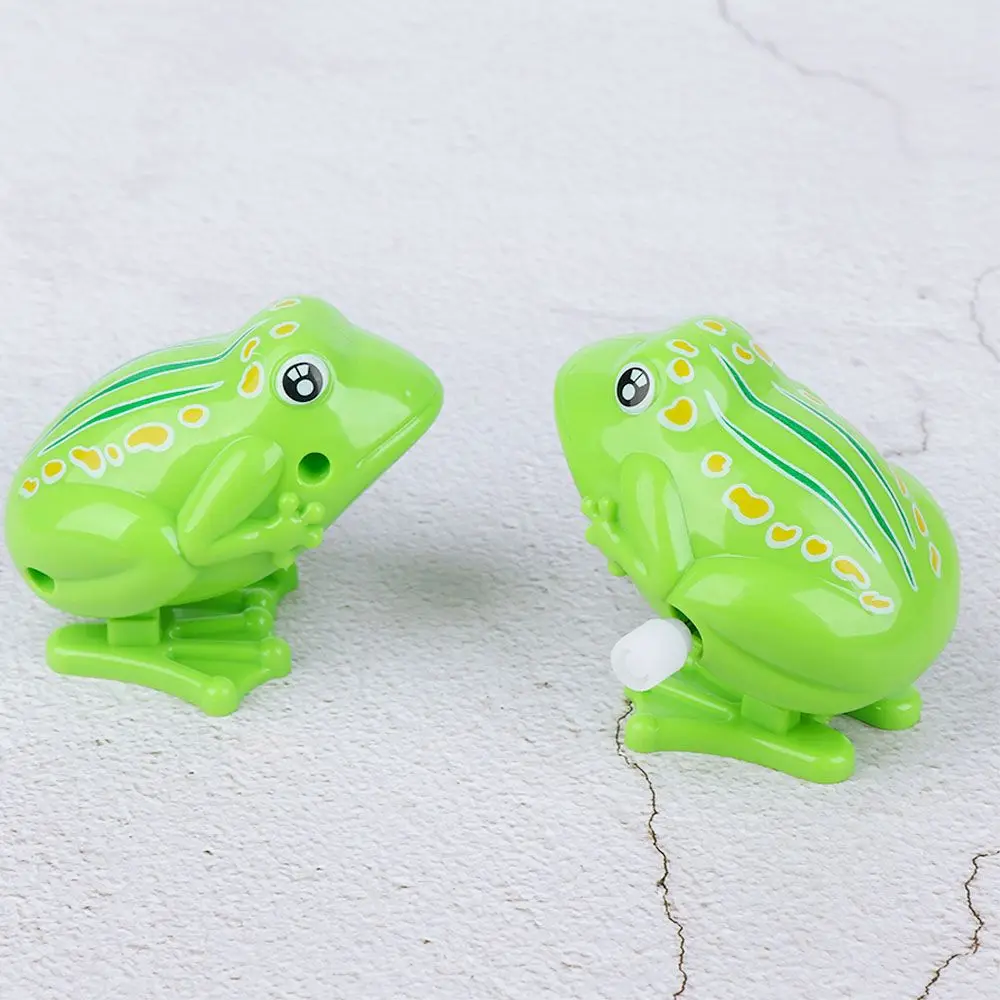 Lovely Plastic for Kids Jumping Frog Clockwork Toy Wind Up Toy Classic Toys