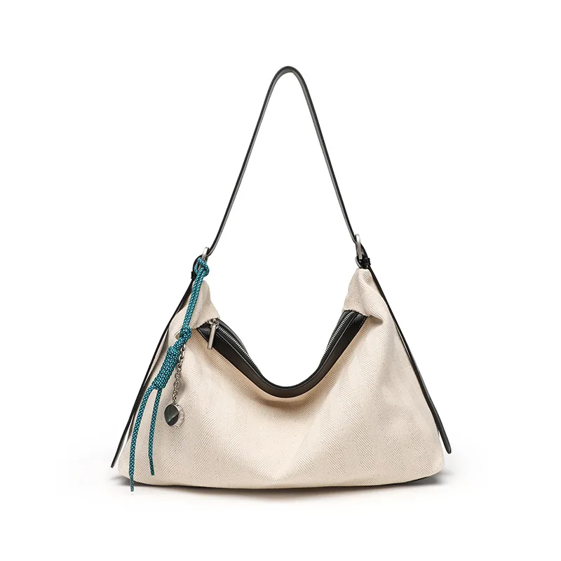 

Jonlily Women High Capacity Canvas Shoulder Bag Female Handbag Totes Casual Crossbody Bag Small Daybag Commuter Bag -KG1981