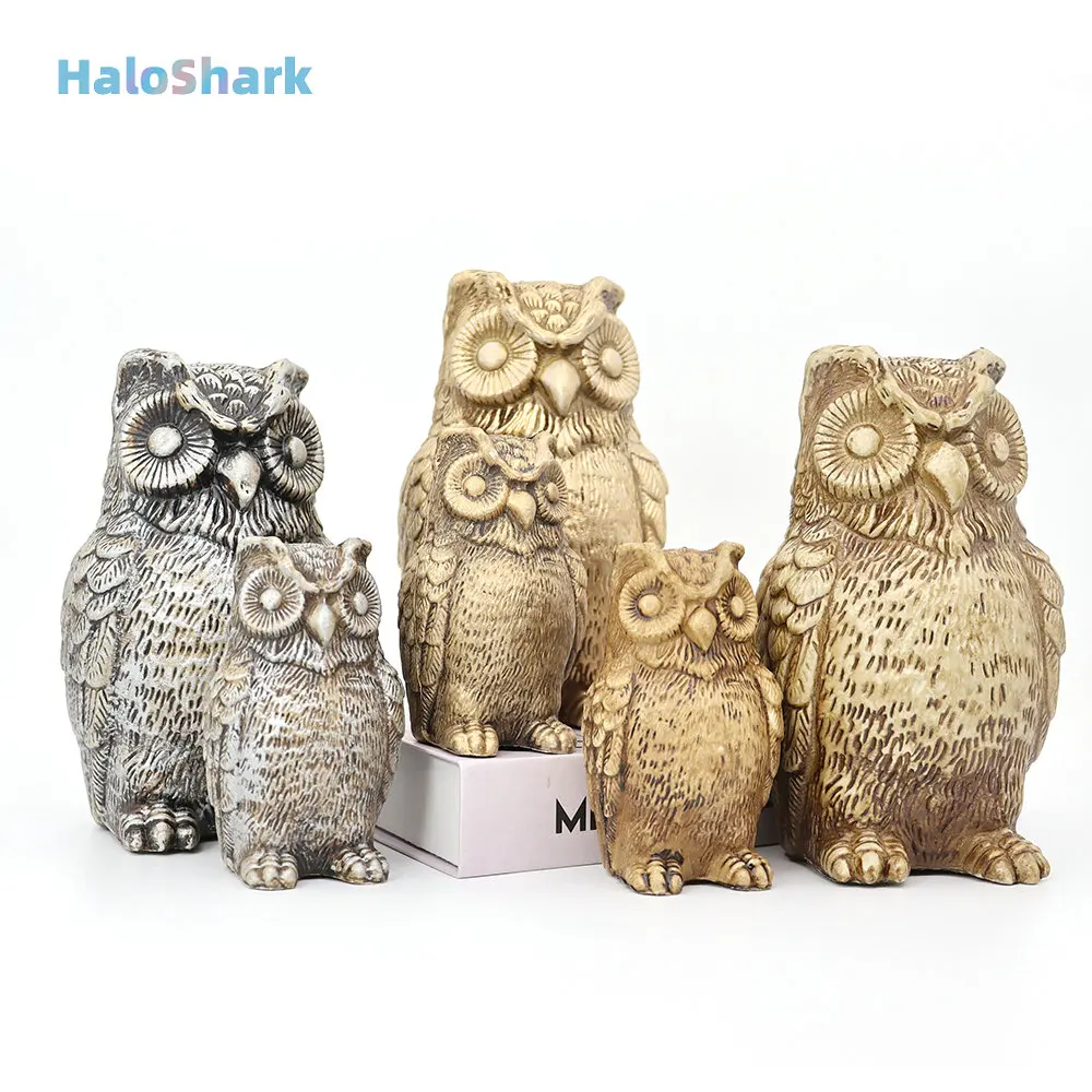 Home Decoration Owl Realistic Animal Scarecrow Decoration Home Lawn Garden Decoration Art Sculpture Garden Statue Crafts Toys