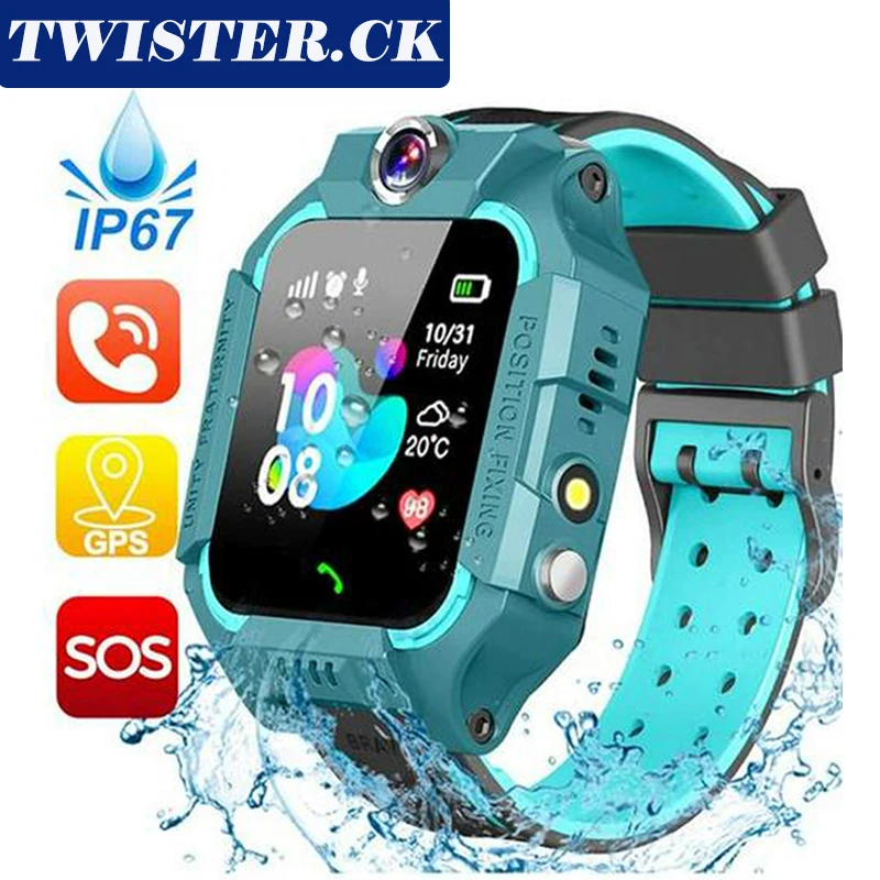 

Z6F Children's Smart Watch SOS Mobile Smart Watch Sim Card Deep Waterproof IP67 Children's Watch Gift Suitable for IOS Android