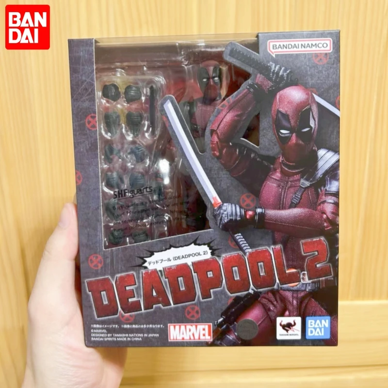 Bandai Shf Figuarts Marvel Shf Deadpool 2 Deadpool Action Figure Collectible Toy Birthday Gift Pvc Figura 2.0 In Stock