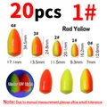 20 piezas Rojo YE 1