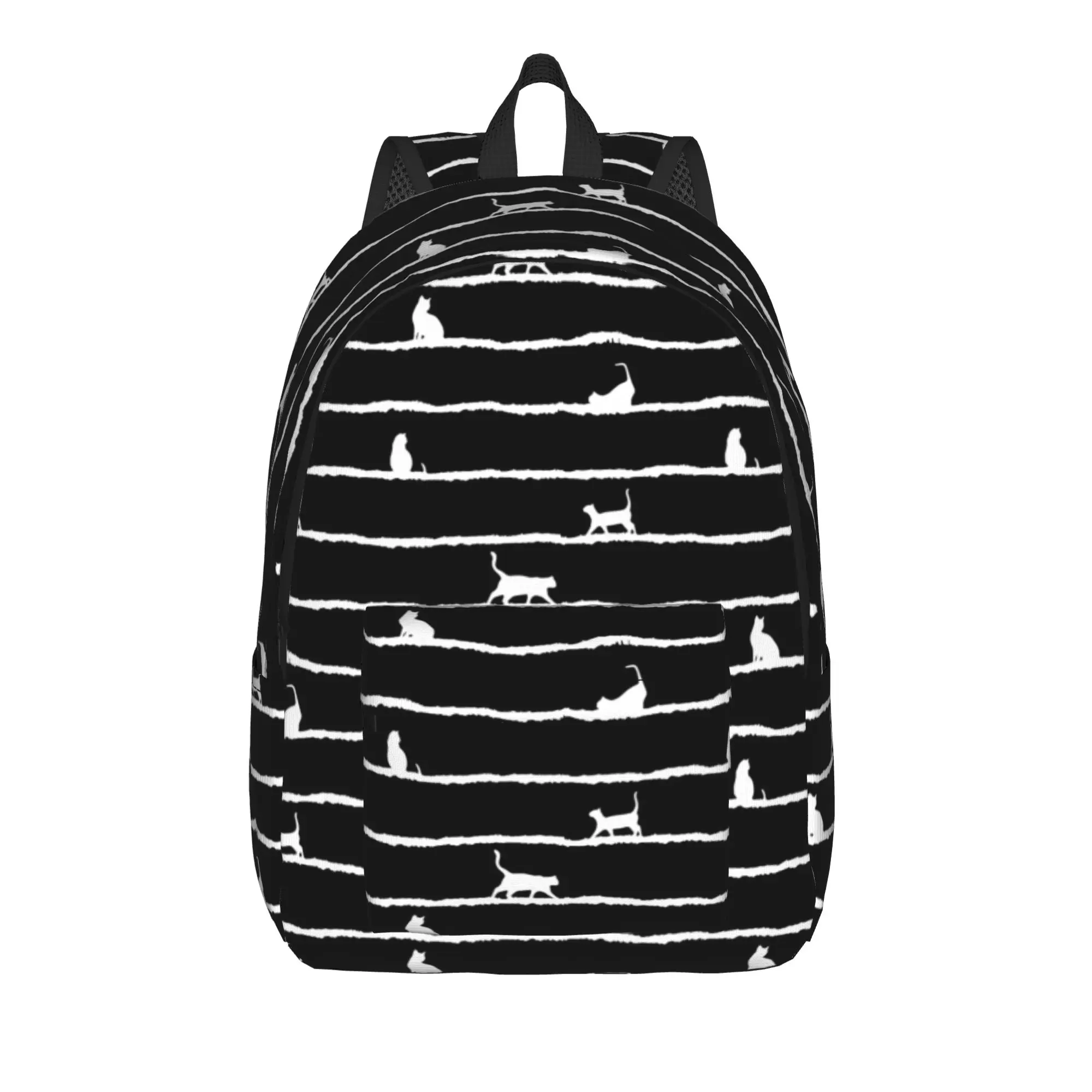 Cartoon Cute Cat Backpack for Men Women Fashion High School Work Daypack Animal Laptop Shoulder Bag Gift