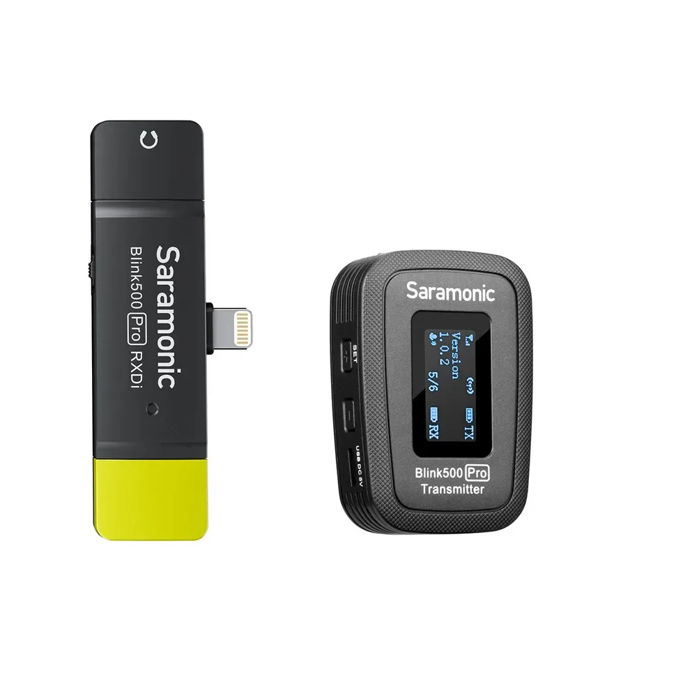 Saramonic Blink500 Pro B3 B4 B5 B6   compact 2.4 GHz Dual-Channel Wireless Microphone for IOS Android Smartphone Vlog Record