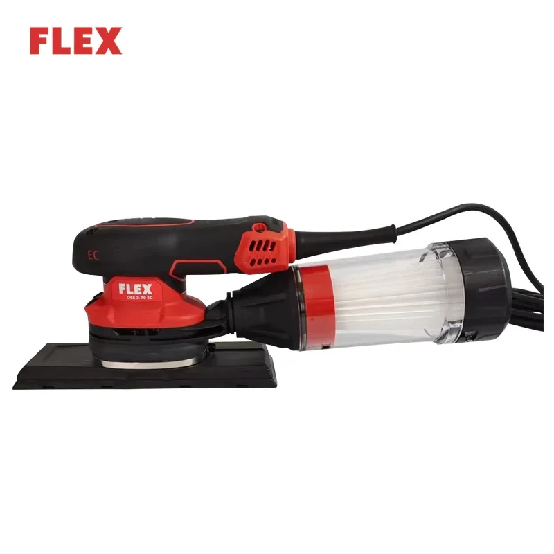 220V  260W German FLEX 70*198mm Electric Sander  Square Type Dry Grinding Car Paint Putty Sander Eccentric 3mm  Dust Cup